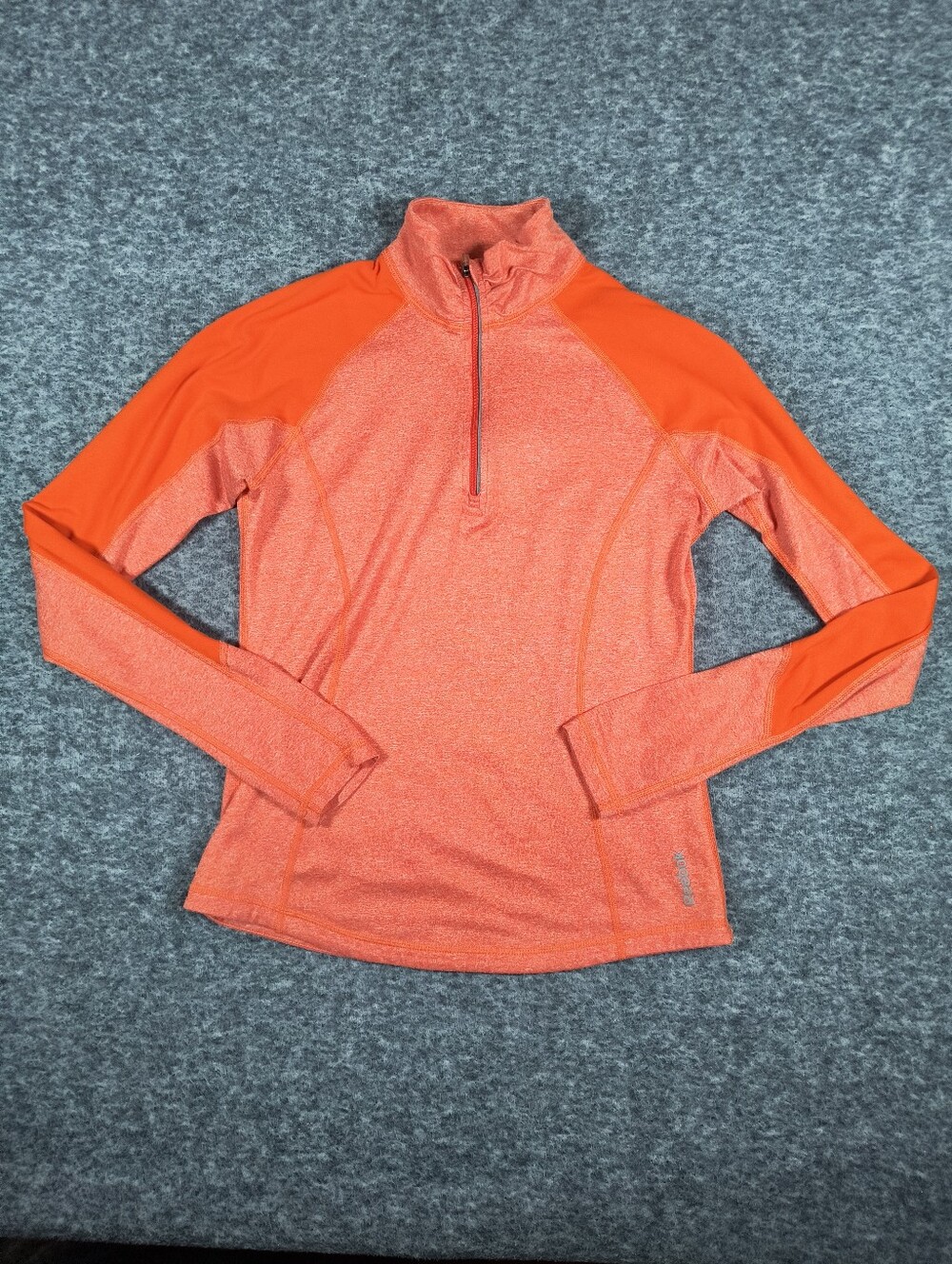 Reebok two toned orange performance jacket, fits like women's small/medium